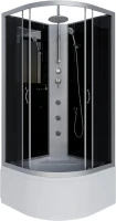 Душевая кабина Niagara Classic NG-2508-14BKTG 90х90 см, без крыши, с тропическим  душем и гидромассажем