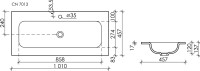 Мебельная раковина Ceramicanova Grace CN7013 100