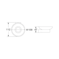 Мыльница Shevanik SG5703G стеклянная, золотая