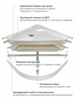 Поддон для душа Triton ПД46 100х80 см