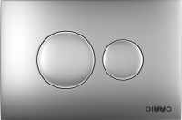 Комплект Унитаз подвесной Aqueduto Macio MAC0140 безободковый, с микролифтом, черный матовый + Инсталляция DIWO + Кнопка 7311 хром матовый