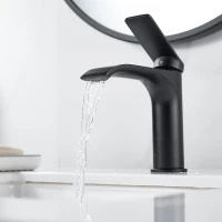 Смеситель для раковины Shevanik S4101H черный Смеситель для раковины Shevanik S4101H черный