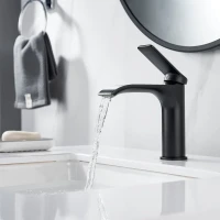 Смеситель для раковины Shevanik S4101H черный Смеситель для раковины Shevanik S4101H черный