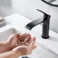 Смеситель для раковины Shevanik S4101H черный