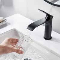 Смеситель для раковины Shevanik S4101H черный