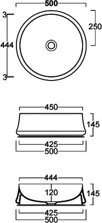 Накладная раковина Simas Sharp SH01bi*0 50 см