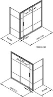 Шторка на ванну Aquanet Practic 170x75