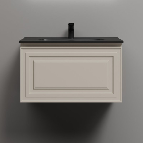 Тумба с раковиной Sancos Very 70 beige soft, раковина CN7007MB