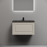 Тумба с раковиной Sancos Very 70 beige soft, раковина CN7007MB