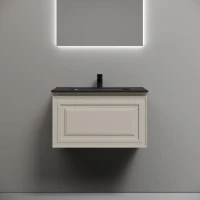 Тумба с раковиной Sancos Very 70 beige soft, раковина CN7007MB
