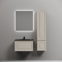 Тумба с раковиной Sancos Very 70 beige soft, раковина CN7007MB