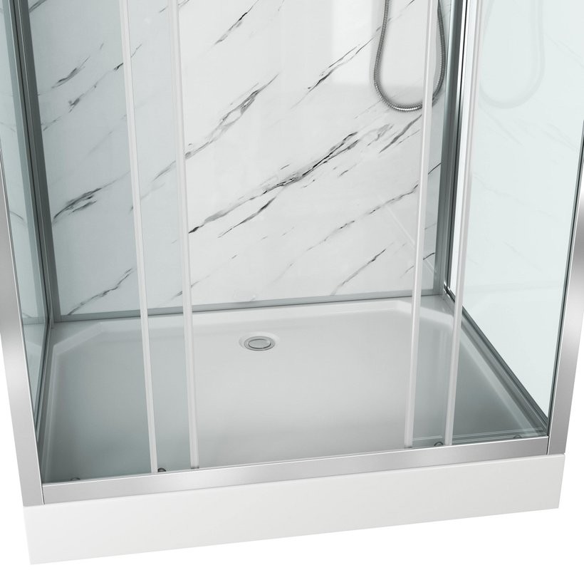 Душевая кабина Niagara Luxe 7772QM 120х90, серебро
