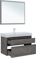 Мебель для ванной комнаты Aquanet Nova Lite 100 дуб рошелье, 2 ящика