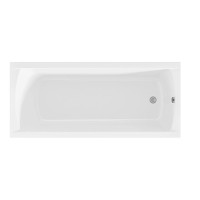 Акриловая ванна 1MarKa Modern 180x80 см, пристенная, белая, с каркасом