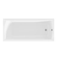 Акриловая ванна 1MarKa Modern 180x80 см, пристенная, белая, с каркасом