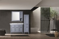 Мебель для ванной комнаты ASB-Woodline Гранда 105 серая