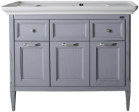 Мебель для ванной комнаты ASB-Woodline Гранда 105 серая