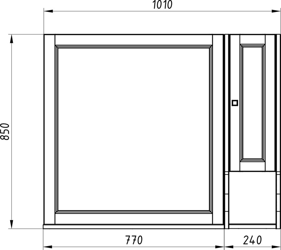 Мебель для ванной комнаты ASB-Woodline Гранда 105 серая