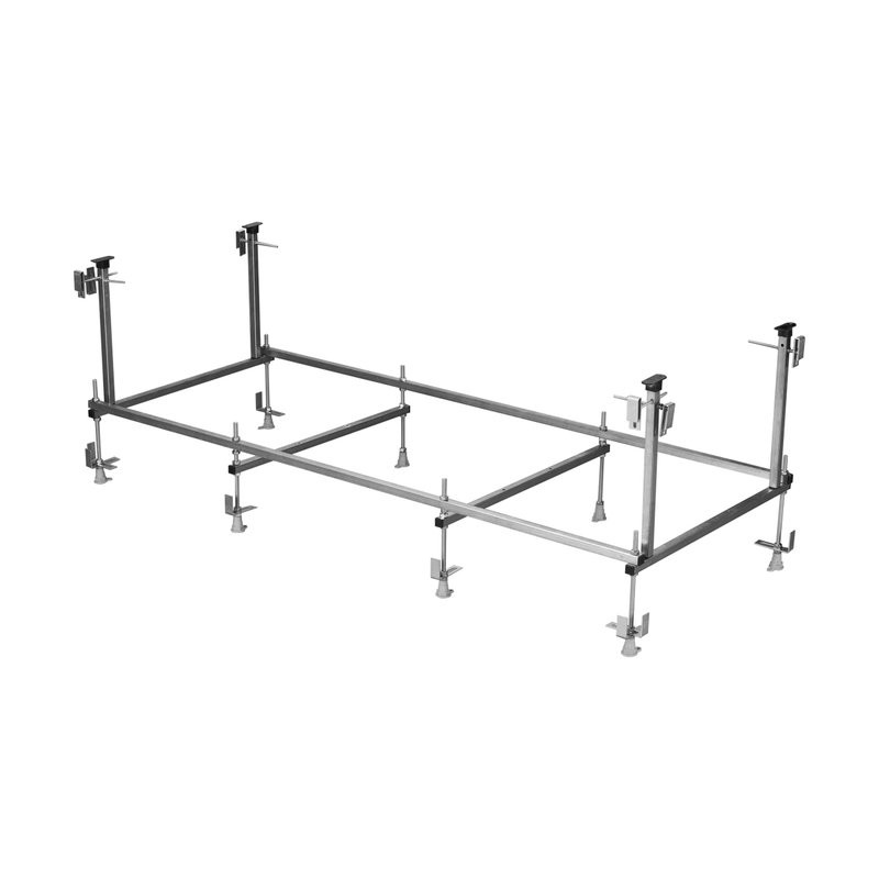 Акриловая ванна Roca Leon 150x70 см, пристенная, белая, с каркасом, со сливом-переливом