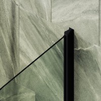 Шторка на ванну Maybahglass MGV-776-6 60x140, профиль черный, стекло прозрачное