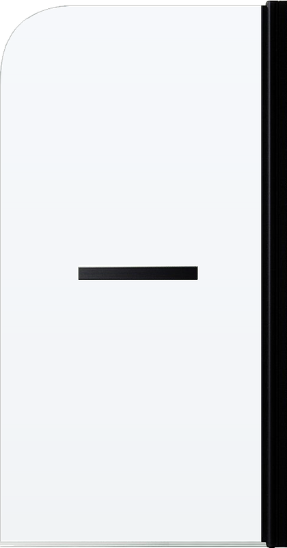 Шторка на ванну Maybahglass MGV-776-6 60x140, профиль черный, стекло прозрачное