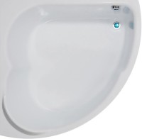 Акриловая ванна Aquanet Fregate 00205488 125x125 см, угловая, пристенная, белая, четверть круга, с каркасом, для двоих