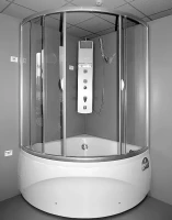 Акриловая ванна Aquanet Fregate 00205488 125x125 см, угловая, пристенная, белая, четверть круга, с каркасом, для двоих