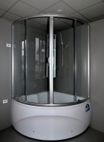 Акриловая ванна Aquanet Fregate 00205488 125x125 см, угловая, пристенная, белая, четверть круга, с каркасом, для двоих
