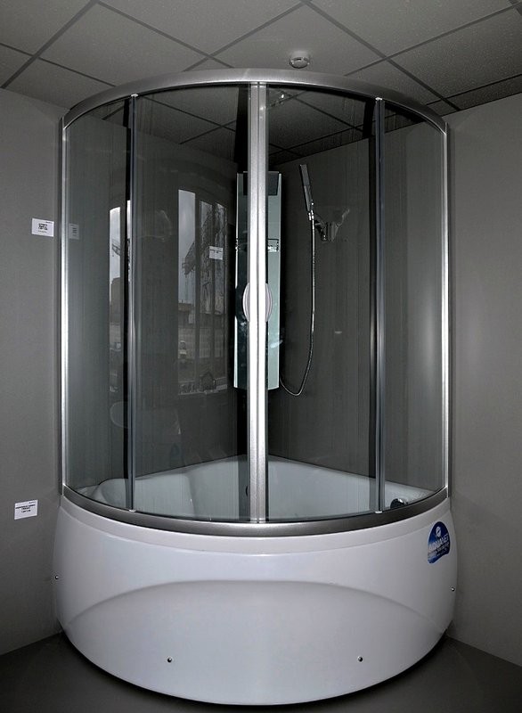 Акриловая ванна Aquanet Fregate 00205488 125x125 см, угловая, пристенная, белая, четверть круга, с каркасом, для двоих