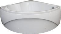 Акриловая ванна Aquanet Fregate 00205488 125x125 см, угловая, пристенная, белая, четверть круга, с каркасом, для двоих