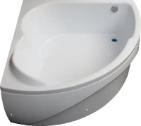 Акриловая ванна Aquanet Fregate 00205488 125x125 см, угловая, пристенная, белая, четверть круга, с каркасом, для двоих