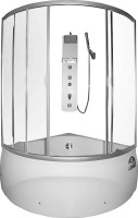 Акриловая ванна Aquanet Fregate 00205488 125x125 см, угловая, пристенная, белая, четверть круга, с каркасом, для двоих
