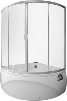 Акриловая ванна Aquanet Fregate 00205488 125x125 см, угловая, пристенная, белая, четверть круга, с каркасом, для двоих