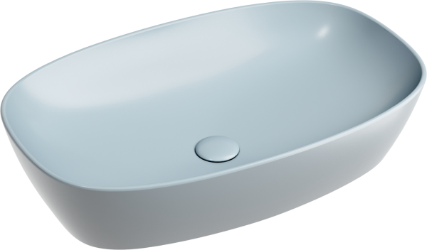 Накладная раковина Ceramicanova Element CN6049MHL серо-голубая матовая