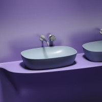 Накладная раковина Ceramicanova Element CN6049MHL серо-голубая матовая