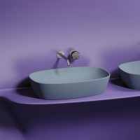 Накладная раковина Ceramicanova Element CN6049MHL серо-голубая матовая
