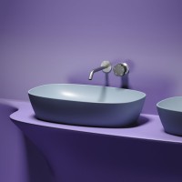 Накладная раковина Ceramicanova Element CN6049MHL серо-голубая матовая