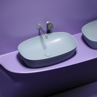 Накладная раковина Ceramicanova Element CN6049MHL серо-голубая матовая