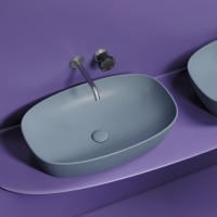 Накладная раковина Ceramicanova Element CN6049MHL серо-голубая матовая