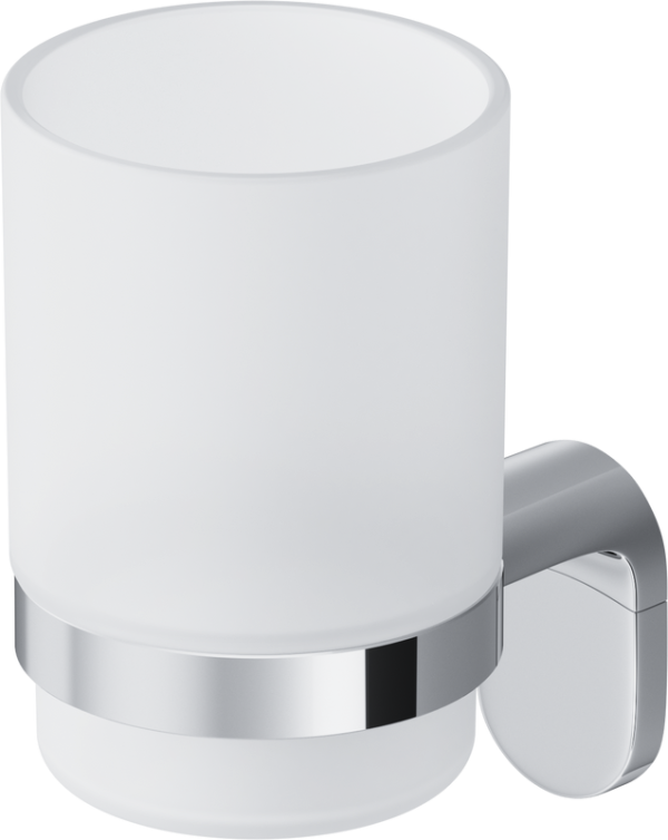 Стакан для ванной AM.PM Joy A8434300 настенный, хром, стеклянный