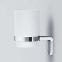 Стакан для ванной AM.PM Joy A8434300 настенный, хром, стеклянный Стакан для ванной AM.PM Joy A8434300 настенный, хром, стеклянный