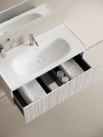 Раковина накладная Ceramicanova Sabo с отверстием под смеситель 100 CN13003 белый