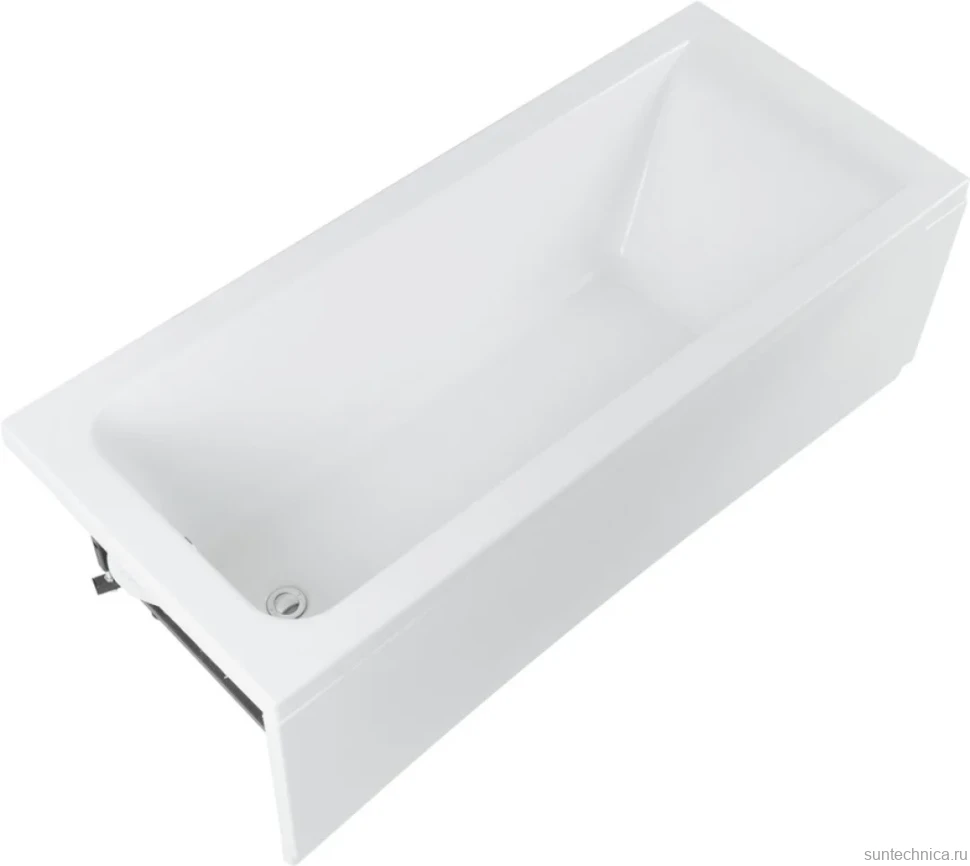 Акриловая ванна Aquanet Bright 230255 165x70 см, пристенная, белая, с каркасом