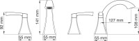 Смеситель для раковины Wonzon & Woghand WW-88083095-CR хром