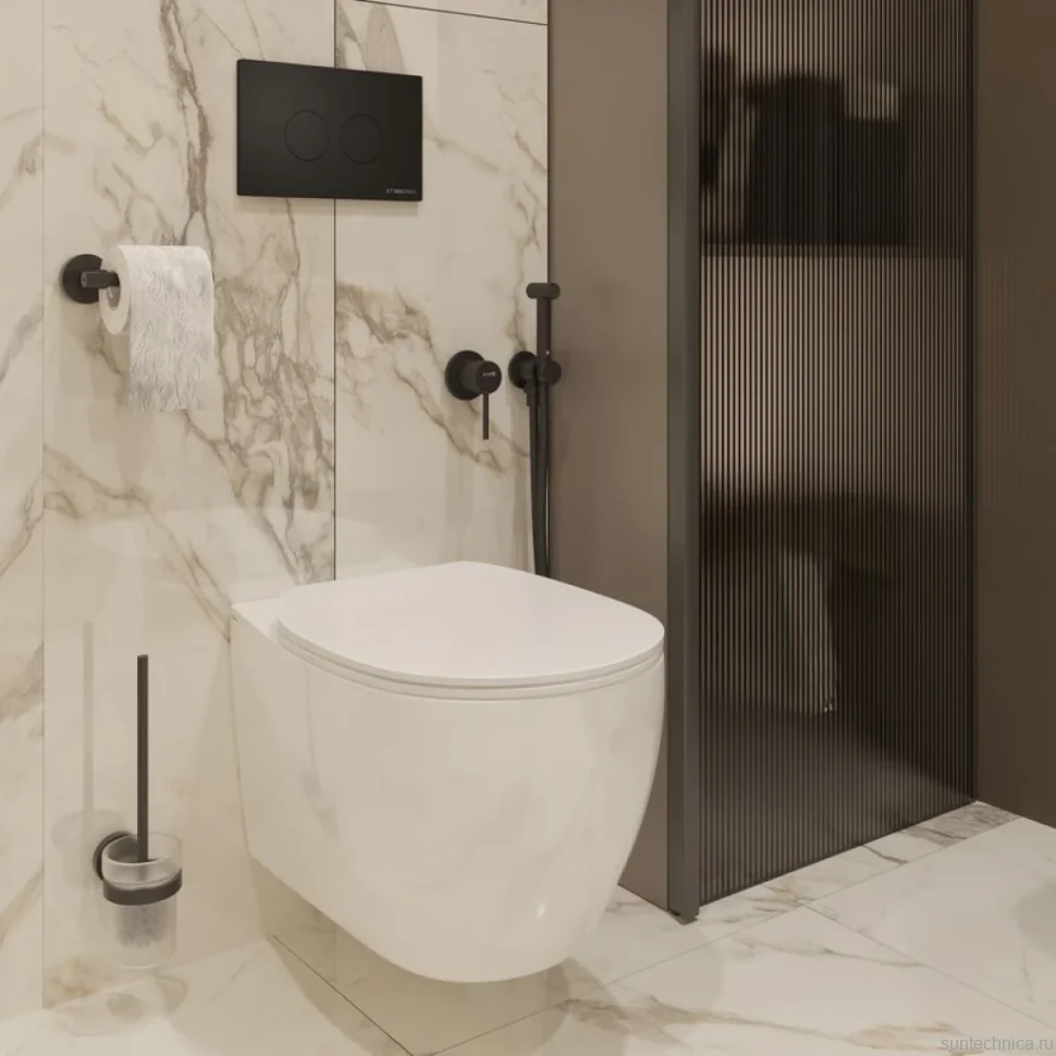 Держатель для туалетной бумаги DEKOR BANYO Alina Black A40 407 04
