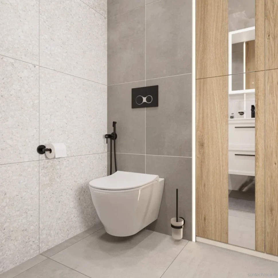 Держатель для туалетной бумаги DEKOR BANYO Alina Black A40 407 04