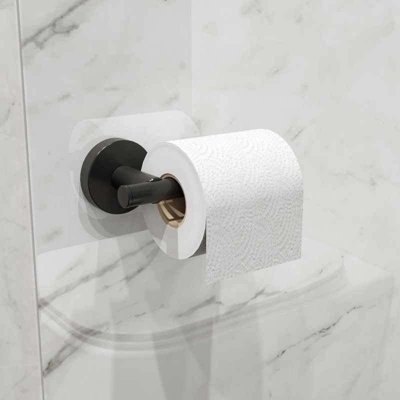 Держатель для туалетной бумаги DEKOR BANYO Alina Black A40 407 04