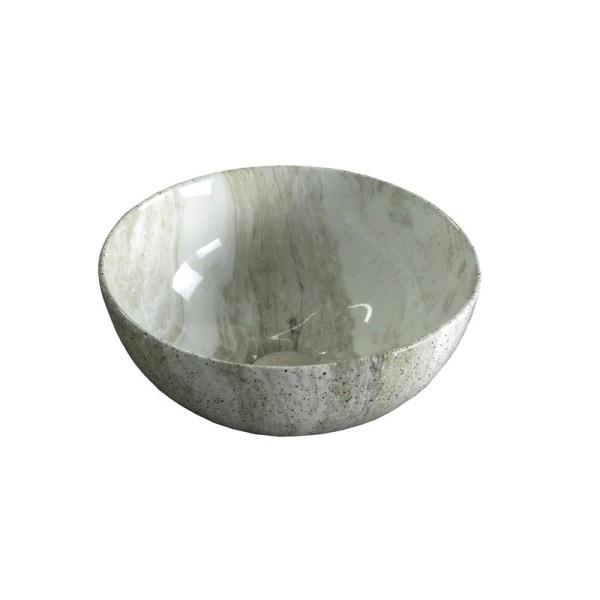 Накладная раковина GID Esfera Mnc487 32 под глянцевый камень, круглая, фаянс