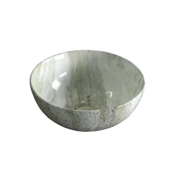 Накладная раковина GID Esfera Mnc487 32 под глянцевый камень, круглая, фаянс