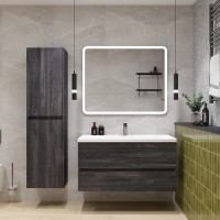 Мебель для ванной комнаты Art&Max Family-M 100 подвесная, iron stone